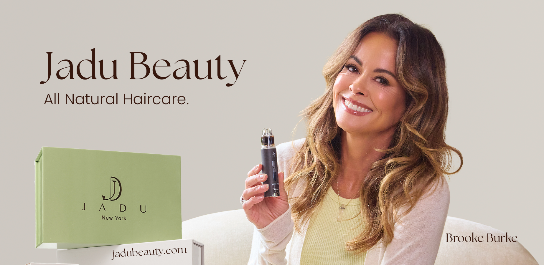 Brooke Burke endorses Jadu Beauty