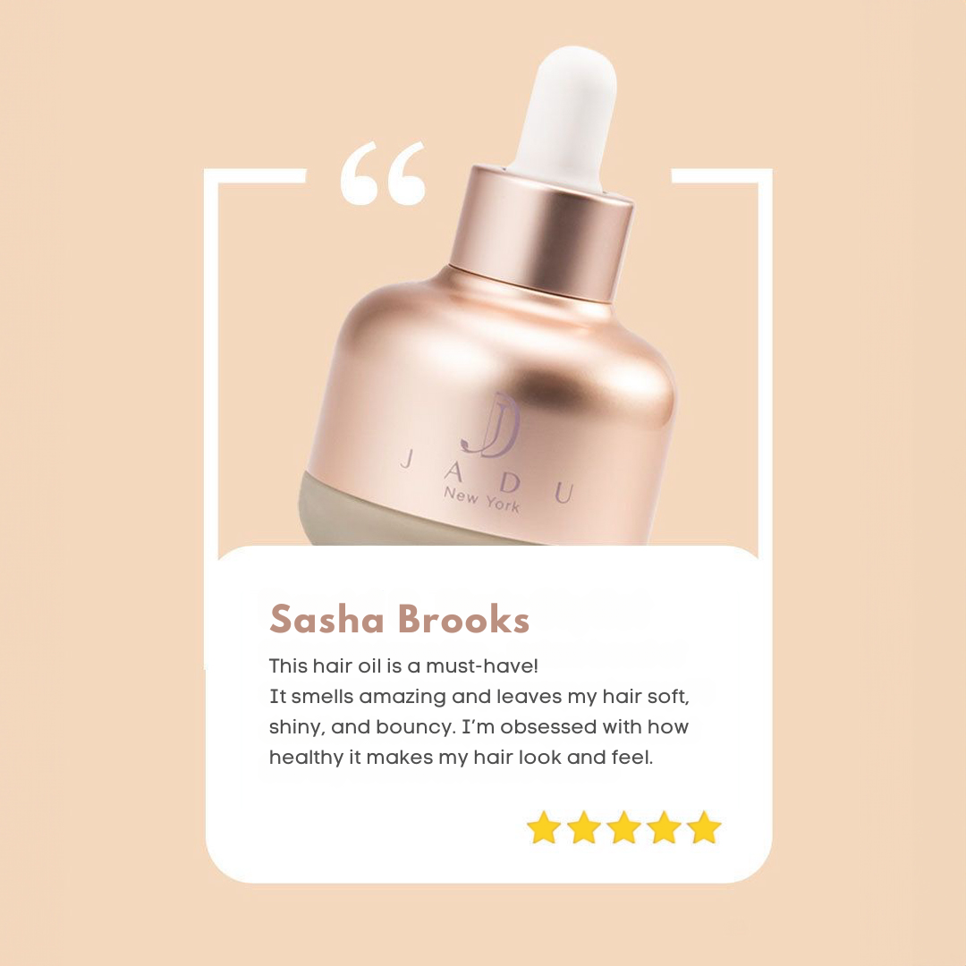 5-Star Split Ends Care Review: This hair oil is a must-have! It smells amazing and leaves my hair soft, shiny, and bouncy. I'm obsessed with how healthy it makes my hair feel.