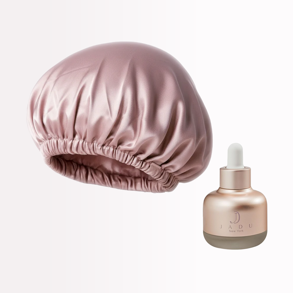 Overnight Hair Oil & Silk Bonnet Bundle | Includes 100% Pure Silk Bonnet and Split Ends Care