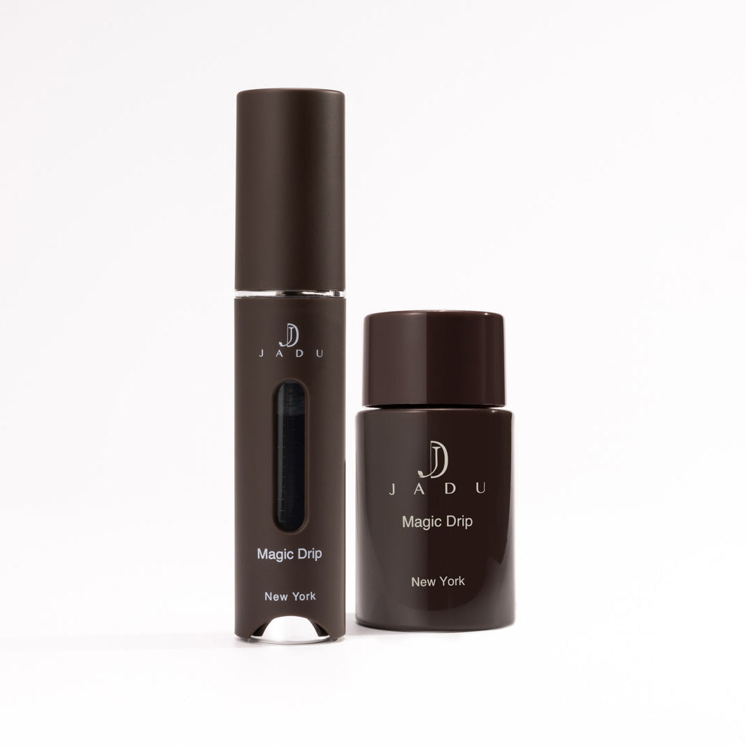 Magic Drip water-based scalp treatment bottle and applicator