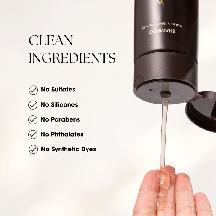 Jadu Beauty Shampoo Clean Ingredients, No Sulfates, No Silicones, No Parabens, No Phthalates, No Synthetic Dyes