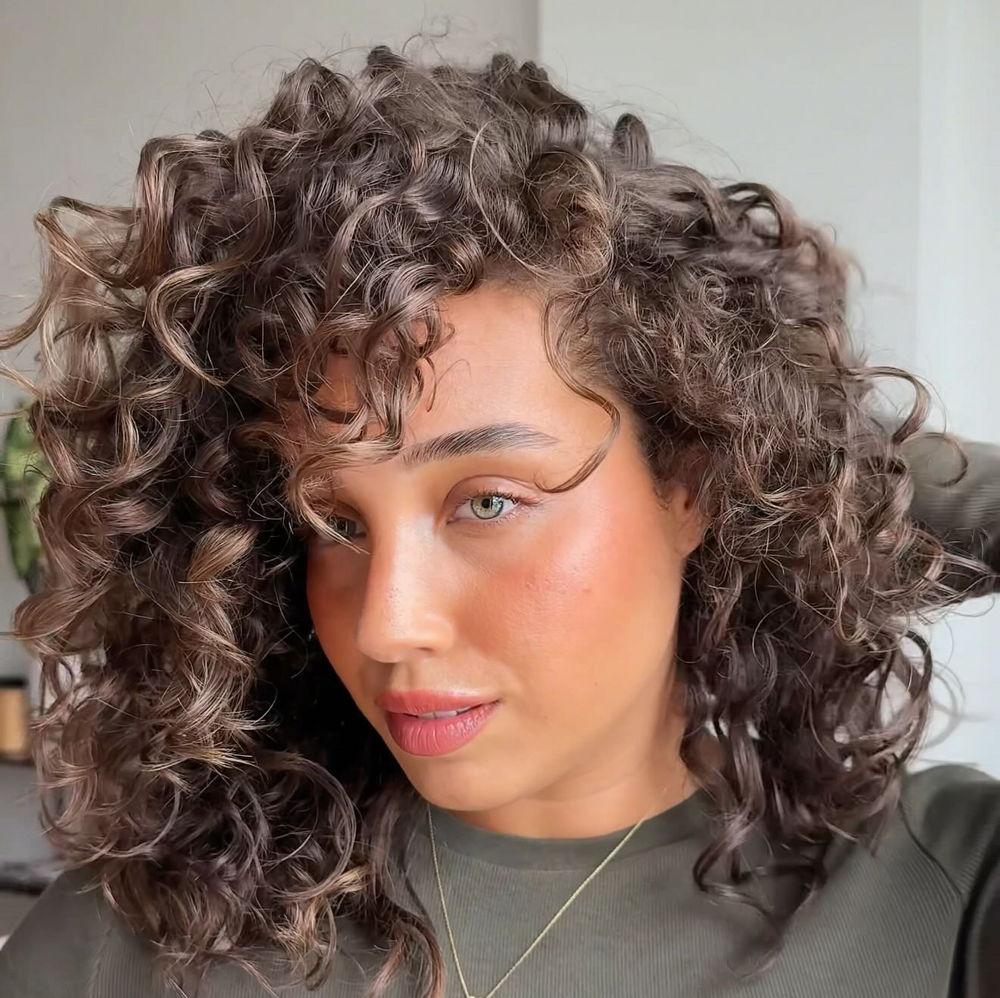 START WITH YOUR CURLS.