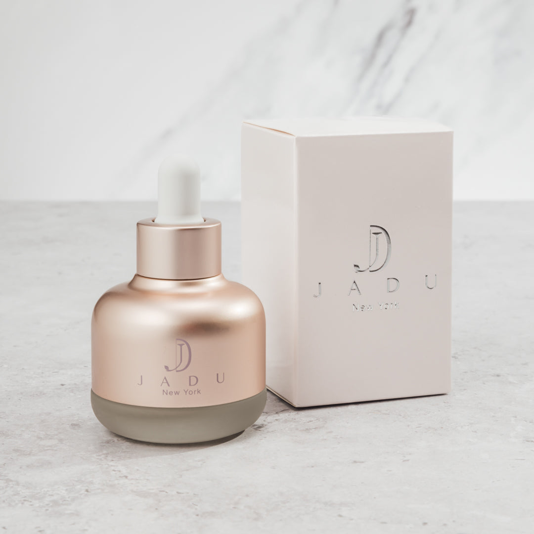 Jadu Split Ends Care sitting next to high-quality packaging