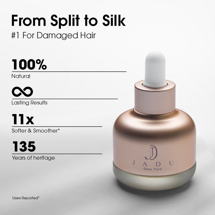 Jadu Split Ends Care 100% natural hair oil for damaged ends
