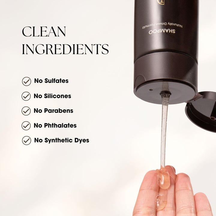Jadu Beauty Shampoo Clean Ingredients, No Sulfates, No Silicones, No Parabens, No Phthalates, No Synthetic Dyes