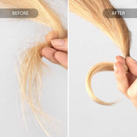 Before and after: blonde ends